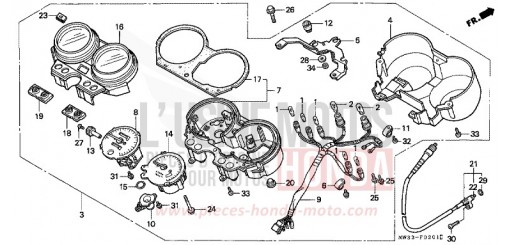 METER (CB750F2) CB750F2R de 1994